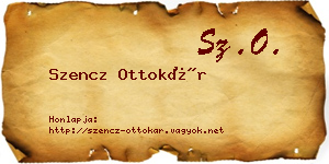 Szencz Ottokár névjegykártya